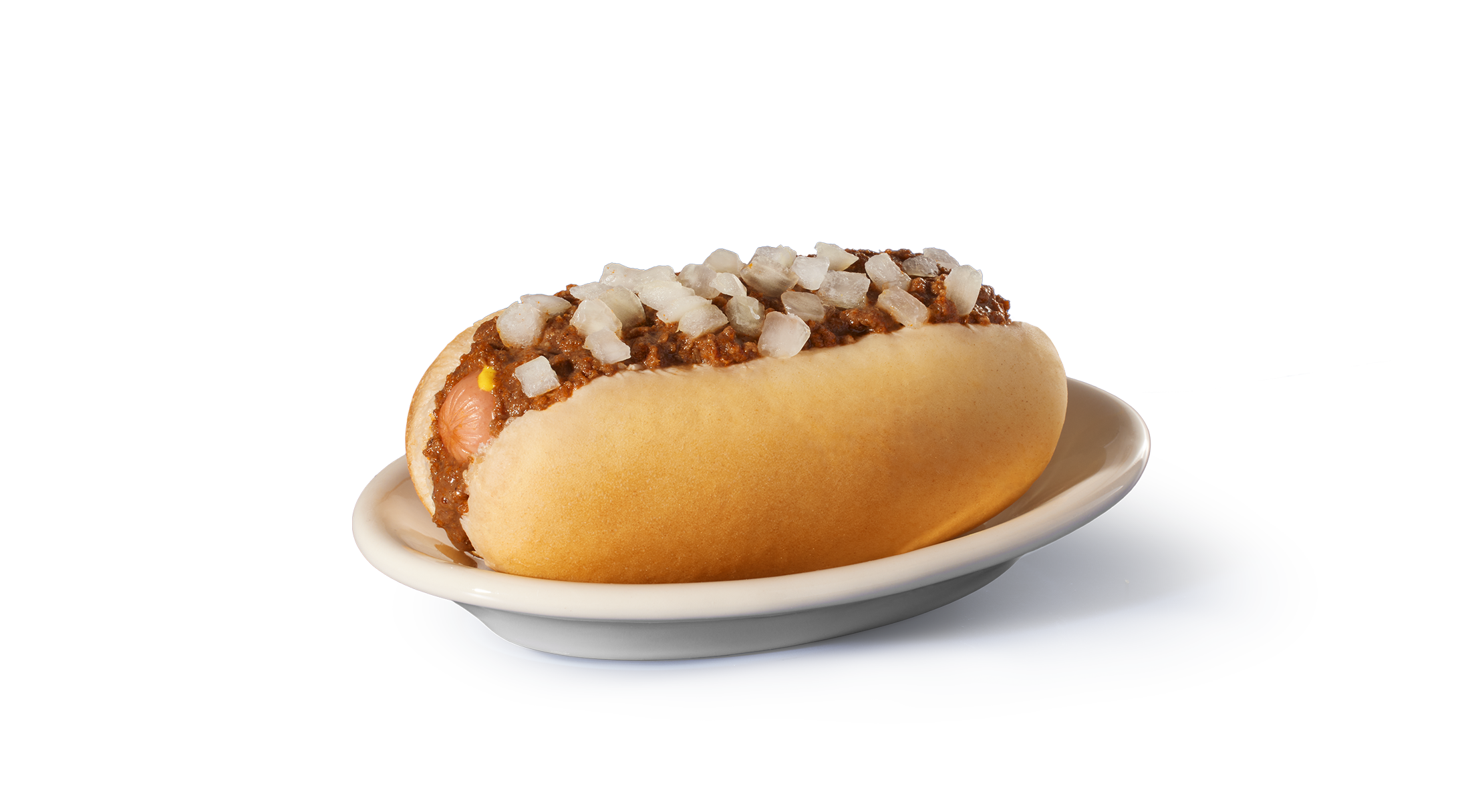 Coney with chili, mustard and onions (no cheese)